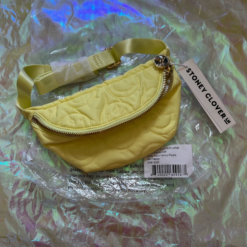NWT Stoney Clover Lane puffy smiley Quilted classic Fanny